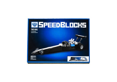 dragster brick toy rail car