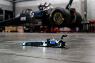 dragster brick toy rail car